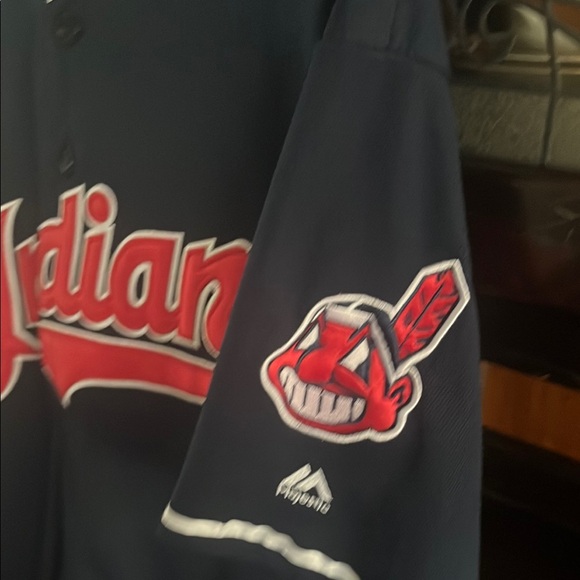 Majestic Navy and Red Men's Jersey - Picture 3 of 3